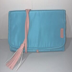 Bagsmart Hanging Jewelry Organizer Travel Roll Black Multiple Compartments